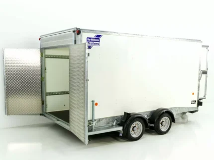 Remorque valise Ifor Williams BV 126 G 173x360 cm H :214 cm 3.5t| rabat combinaison|