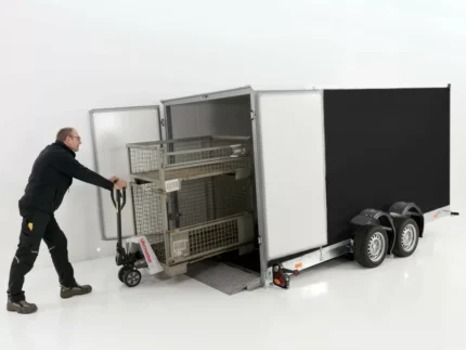 Vezeko remorque abaissante de valise 167x400 cm Hauteur :210 cm 3.5t|noir