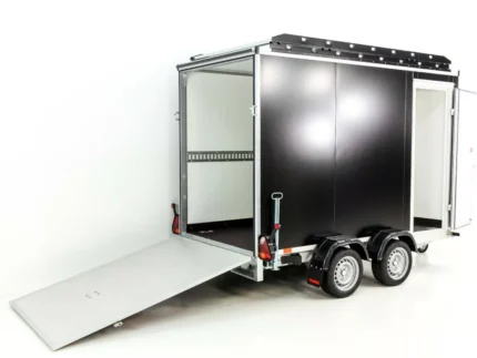 Vezeko remorque valise 152x305 cm hauteur :193 cm 2.7t|Rampe|roof rack| noir