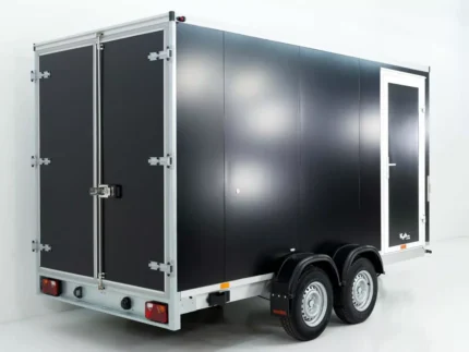 Remorque fourgon Vezeko 204x405cm hauteur : 205cm 2,7t | Porte | noir